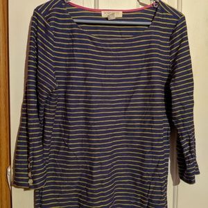 Forever 21 purple and yellow striped longsleeve